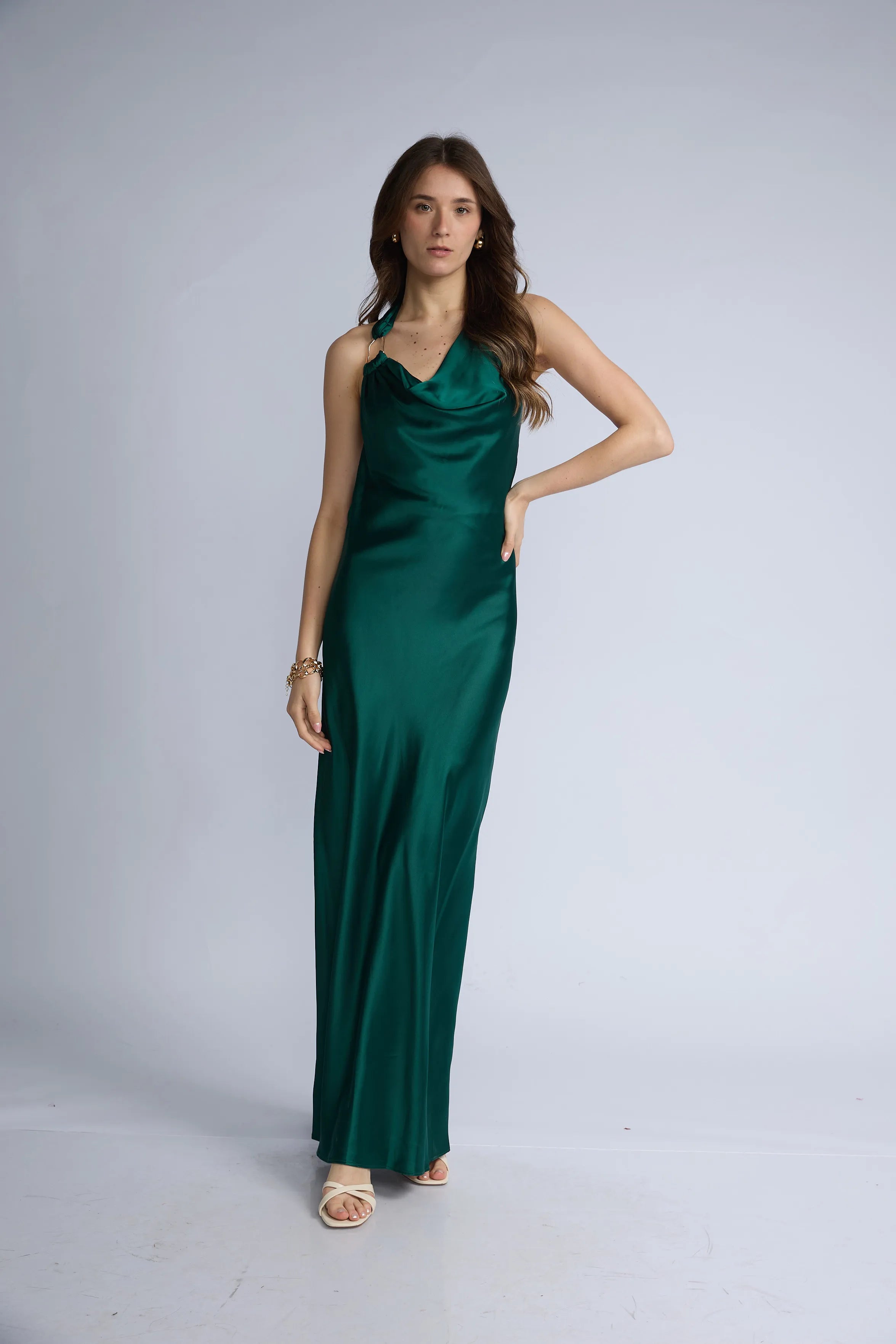 Vestido Hebilla Dorada