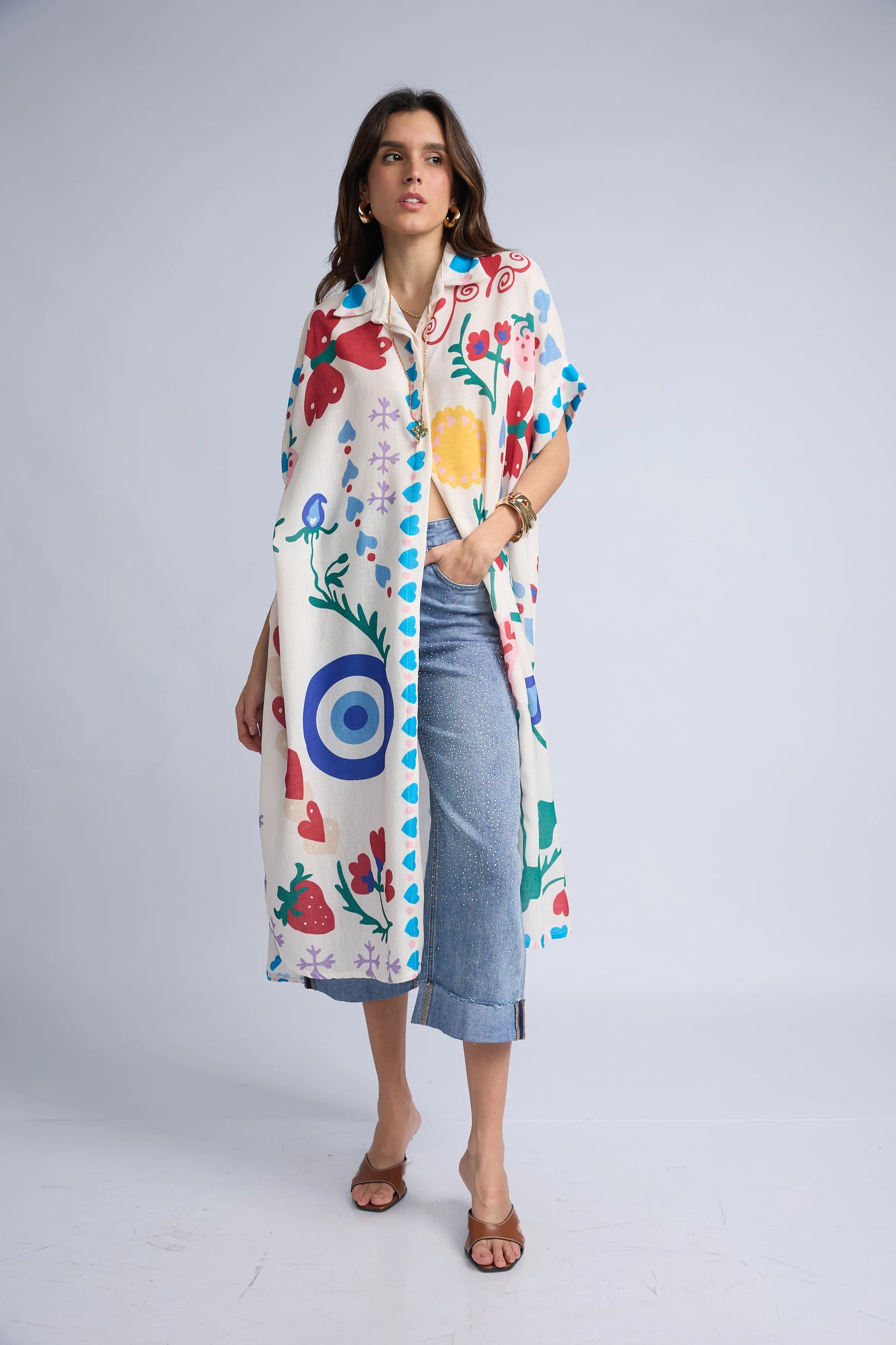 Vestido Camisero Estampado