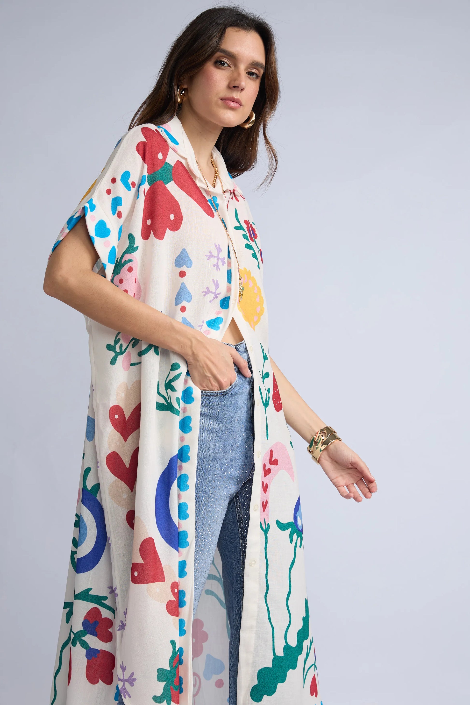 Vestido Camisero Estampado