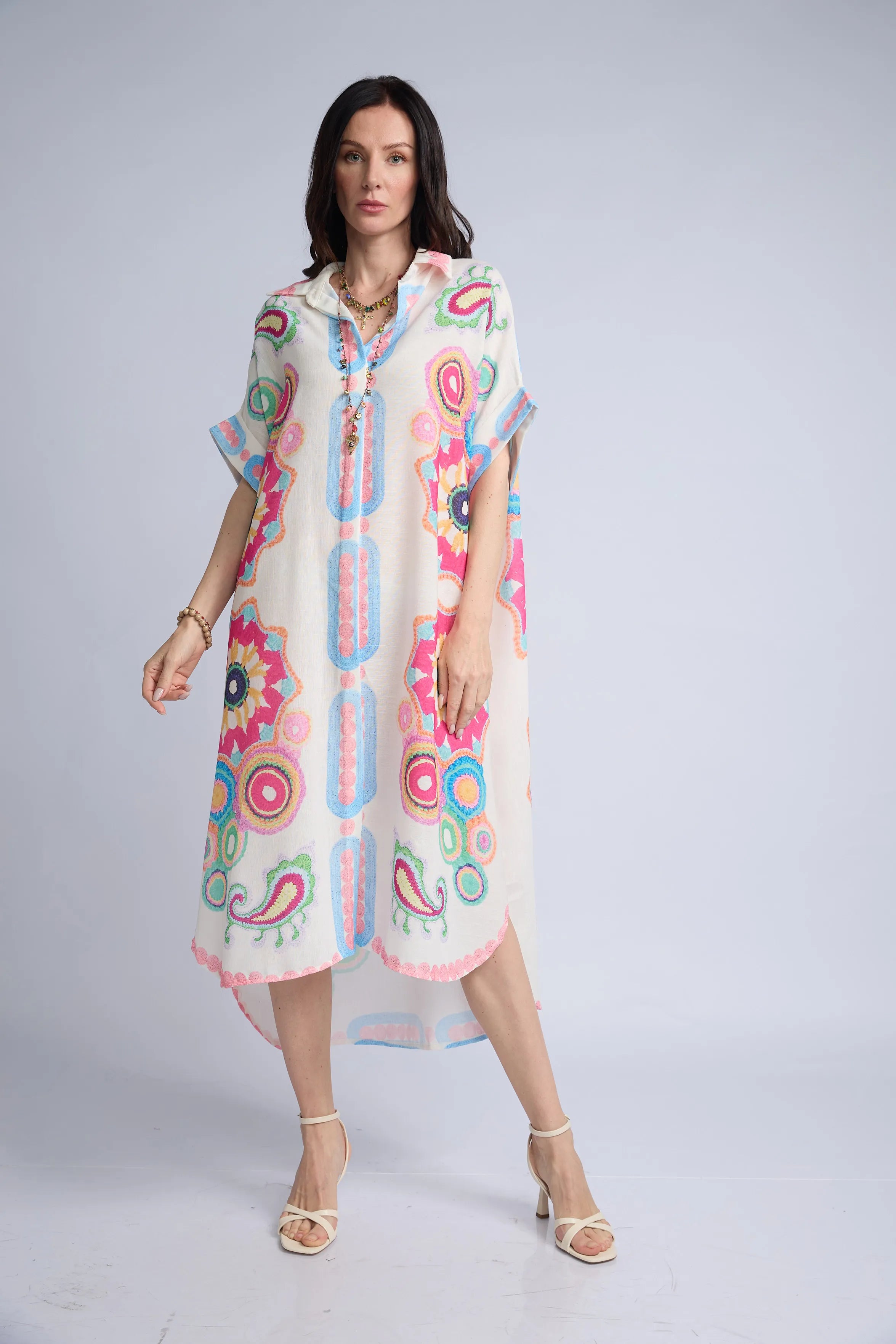 Vestido Camisero Estampado