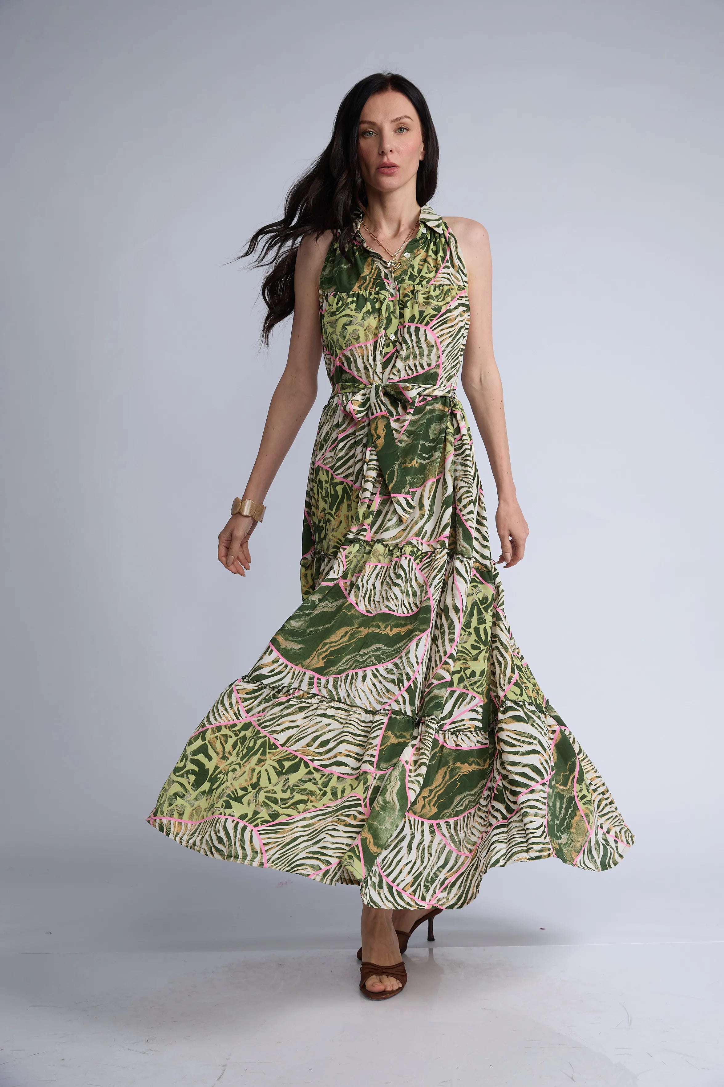 Vestido Camisero Halter