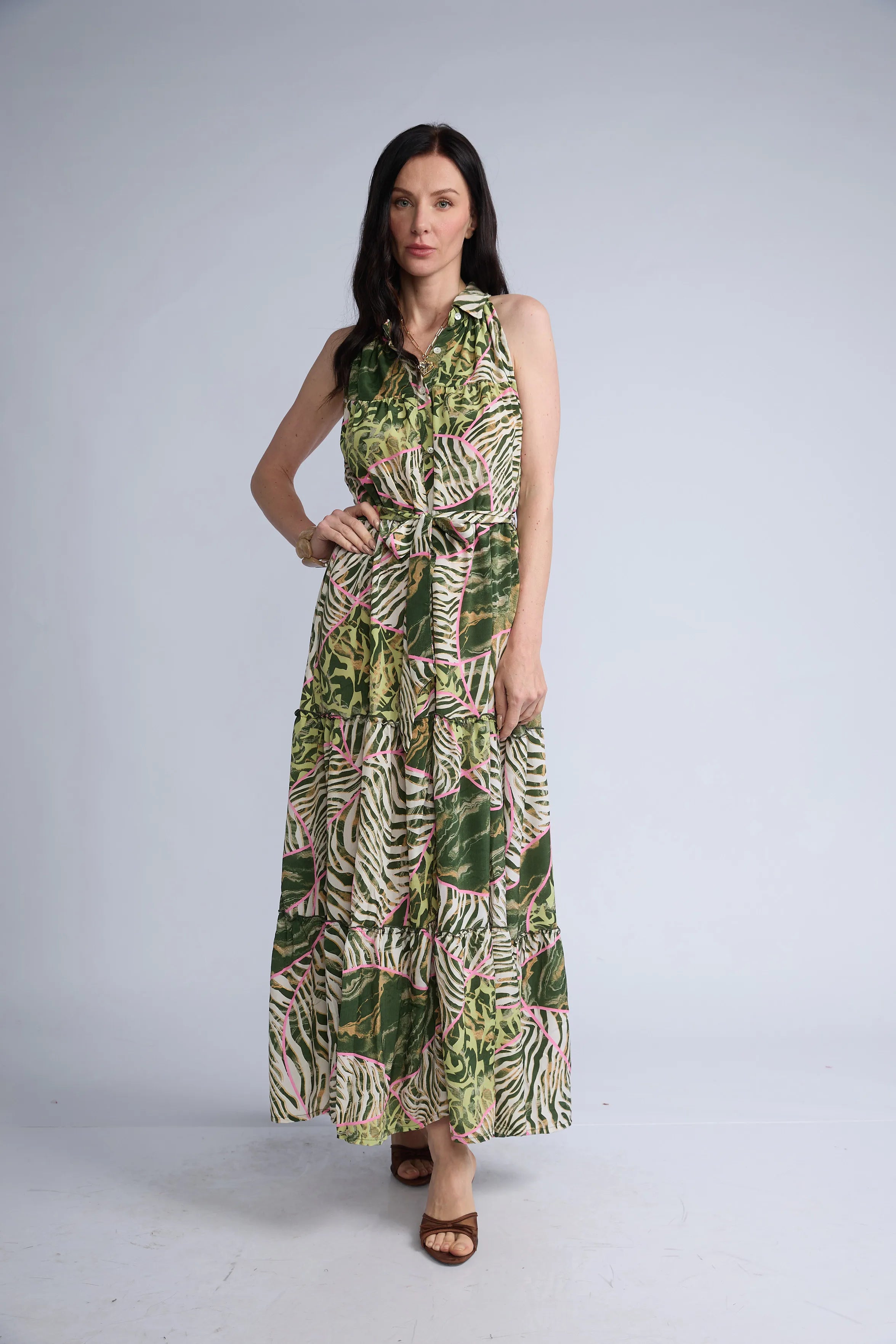 Vestido Camisero Halter