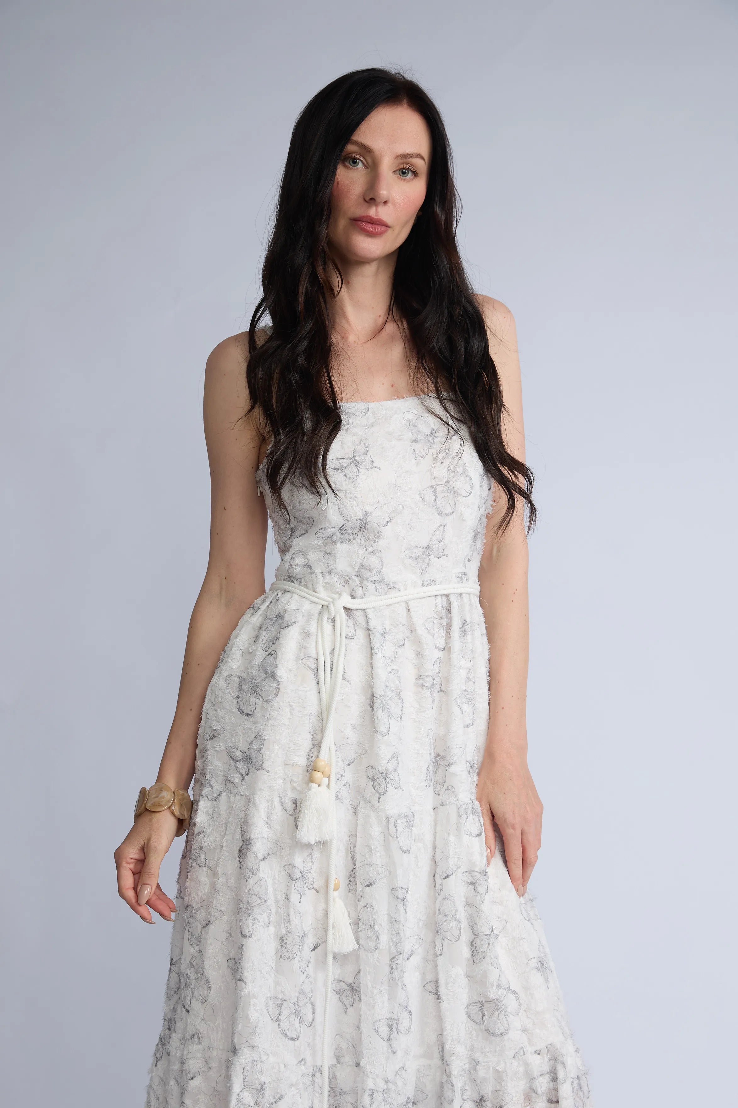 Vestido Desflecado Mariposas