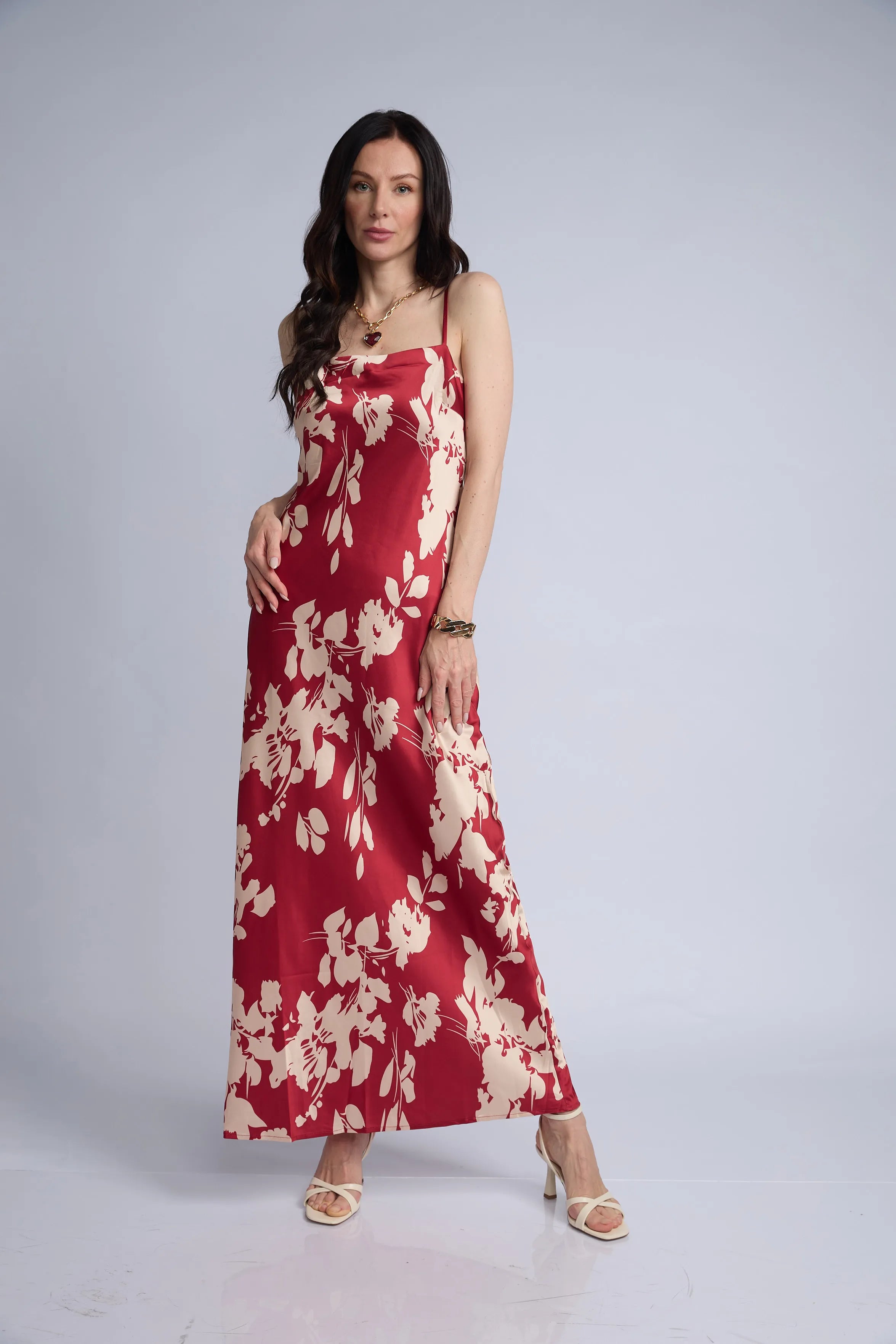 Vestido Estampado Espalda Cruzada