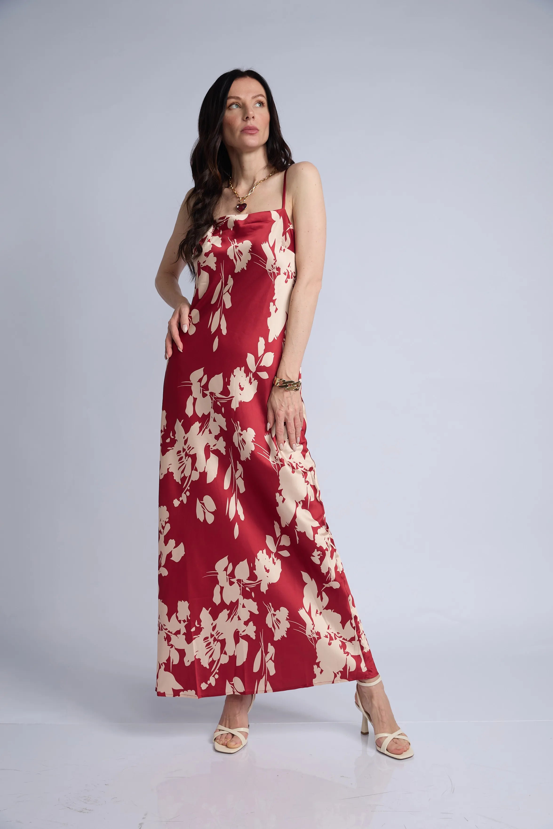 Vestido Estampado Espalda Cruzada