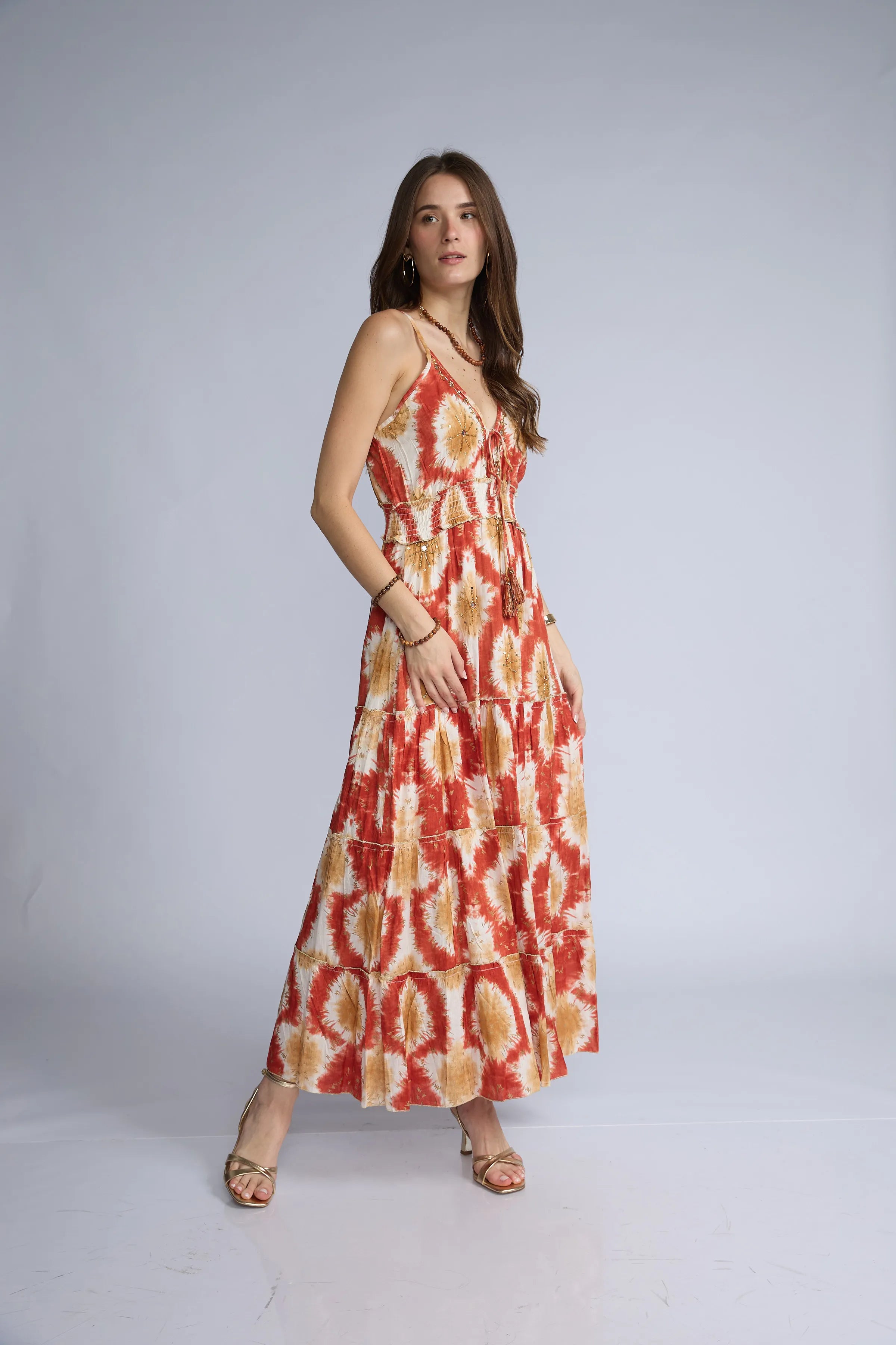 Vestido Estampado Lentejuelas