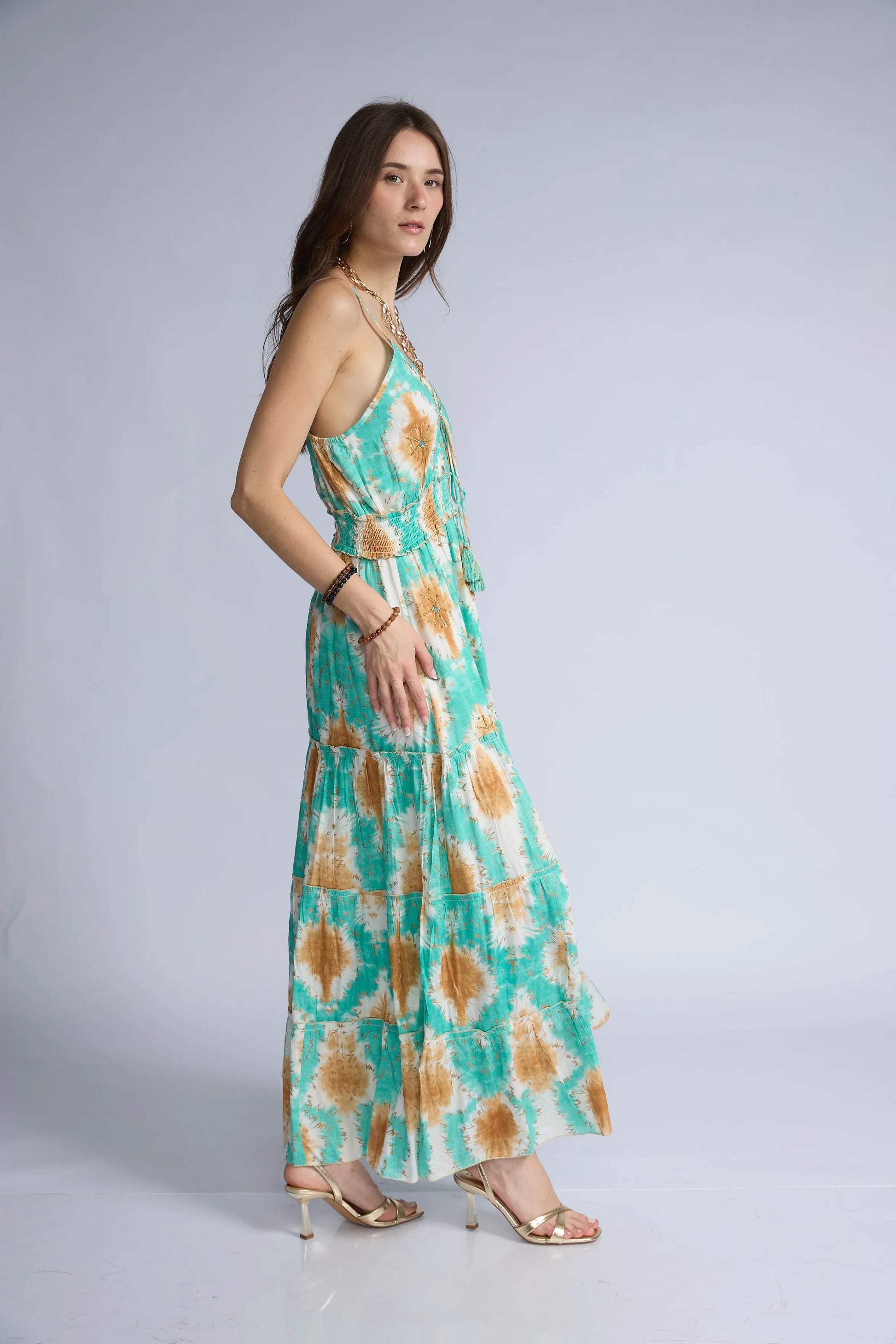 Vestido Estampado Lentejuelas