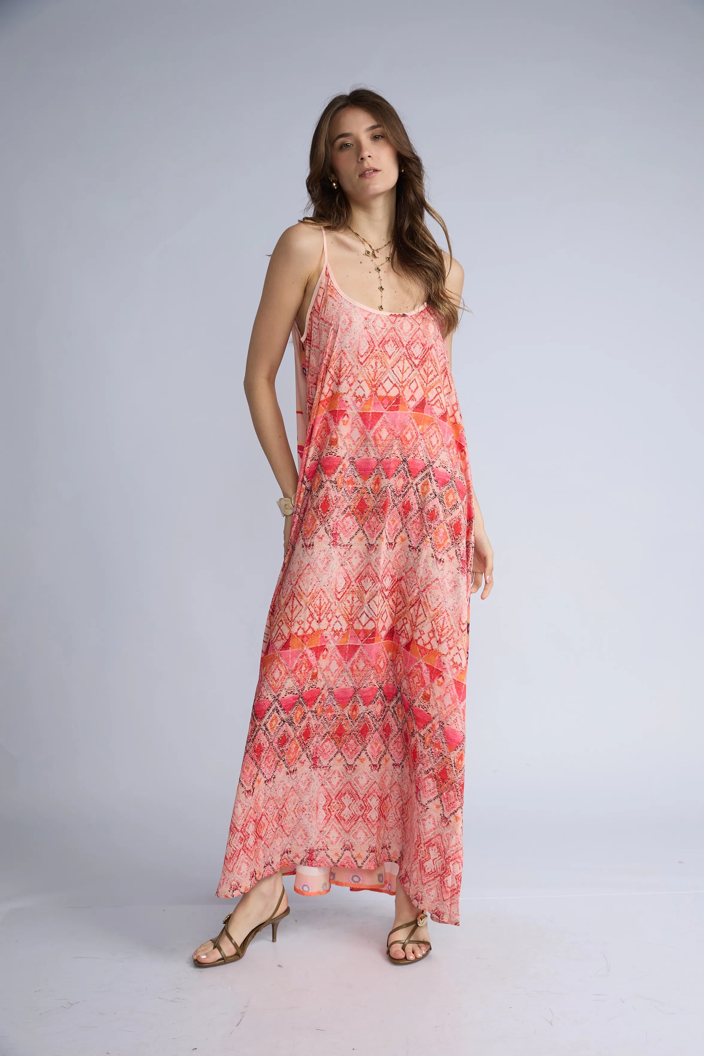 Vestido Estampado Tirantes