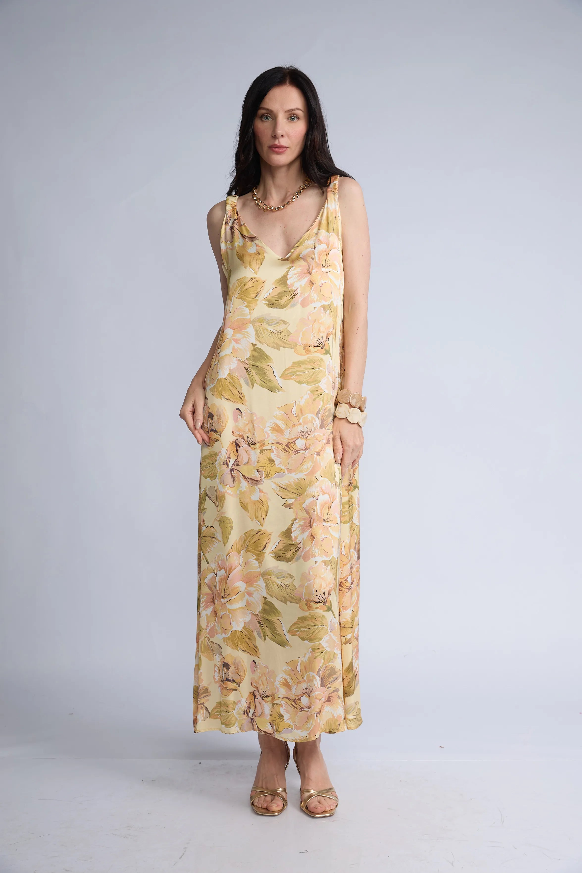 Vestido Largo Flores