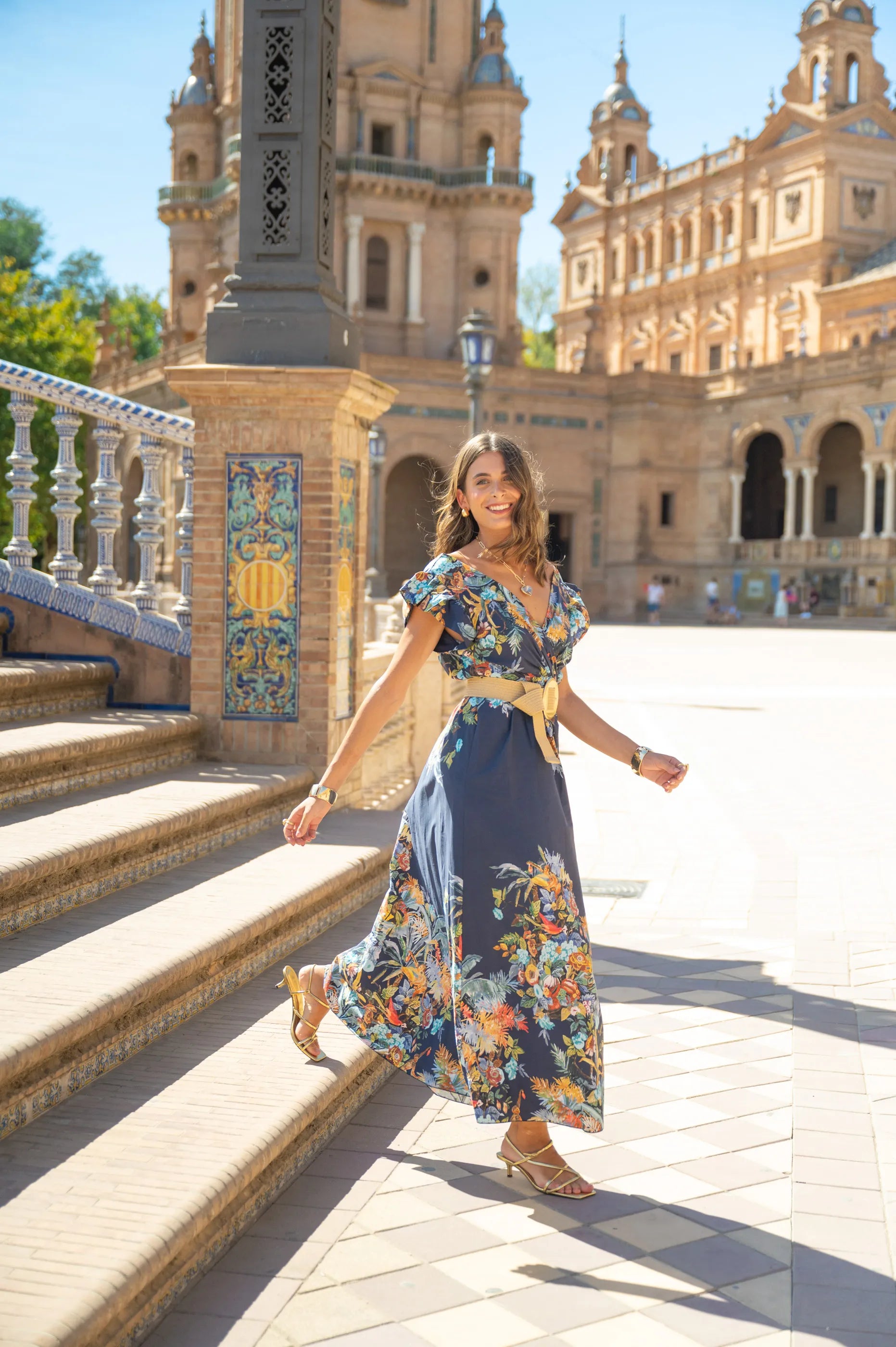 Vestido Flores Vuelos