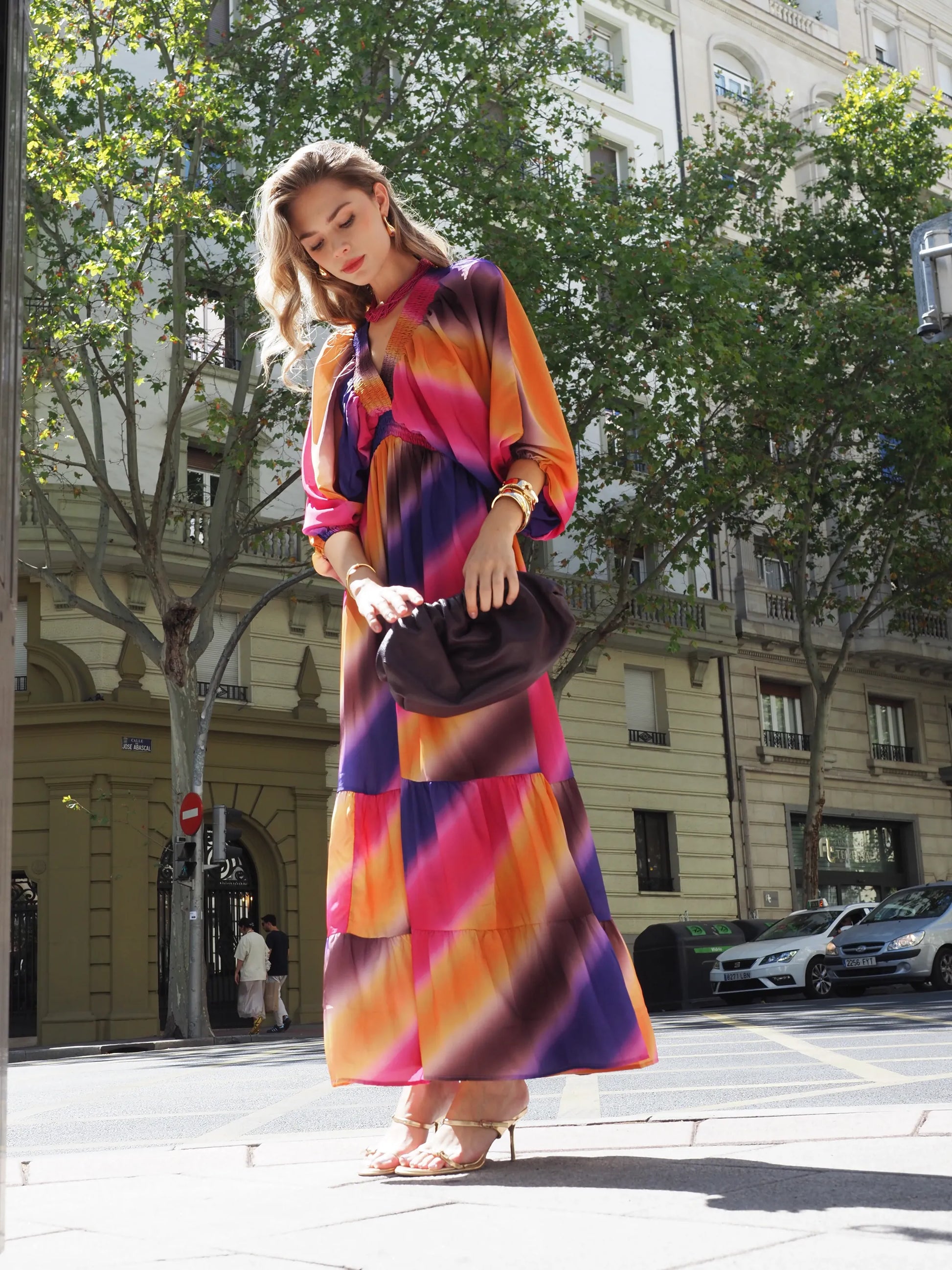 Vestido Manga Murcielago