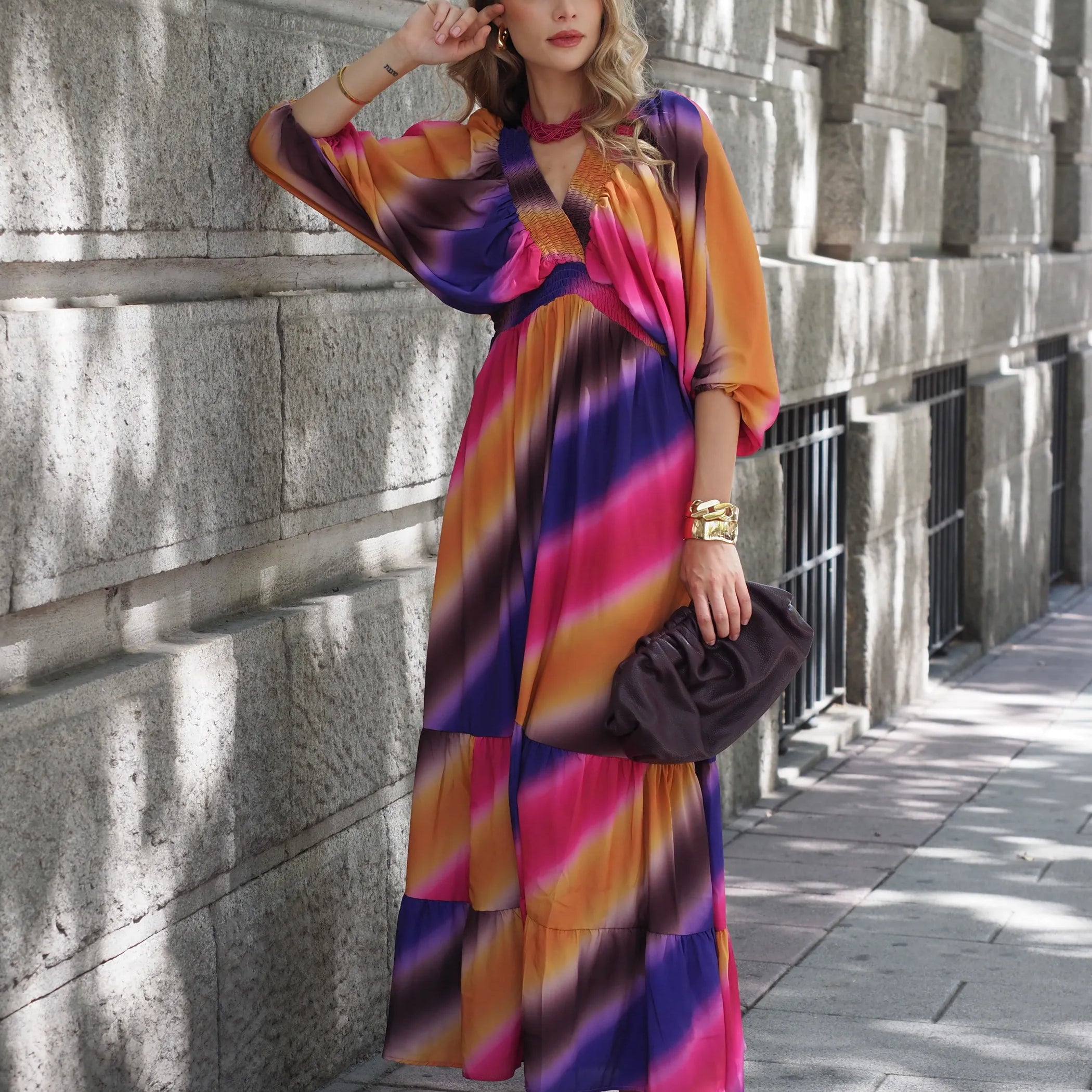 Vestido Manga Murcielago