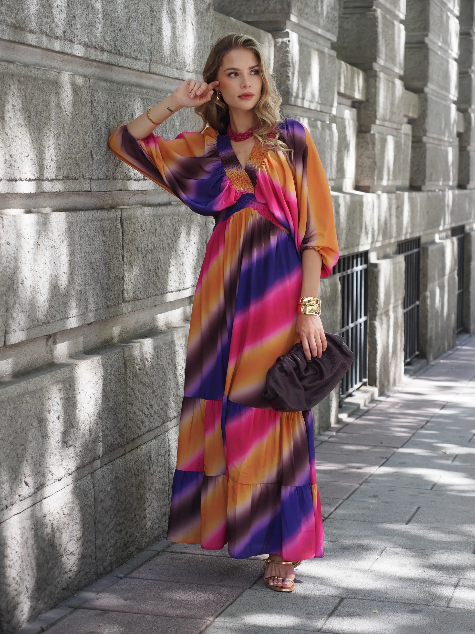 Vestido Manga Murcielago