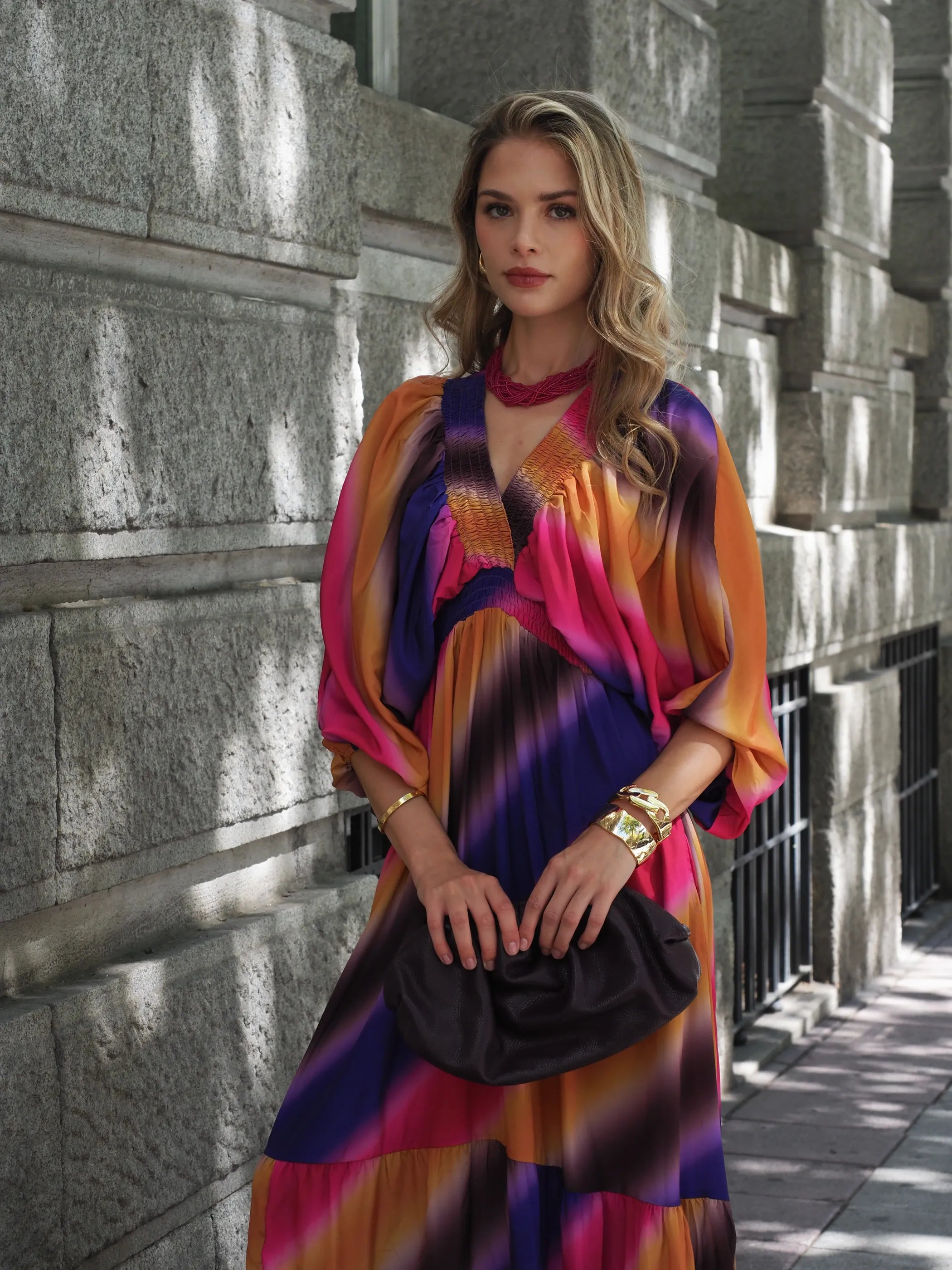 Vestido Manga Murcielago