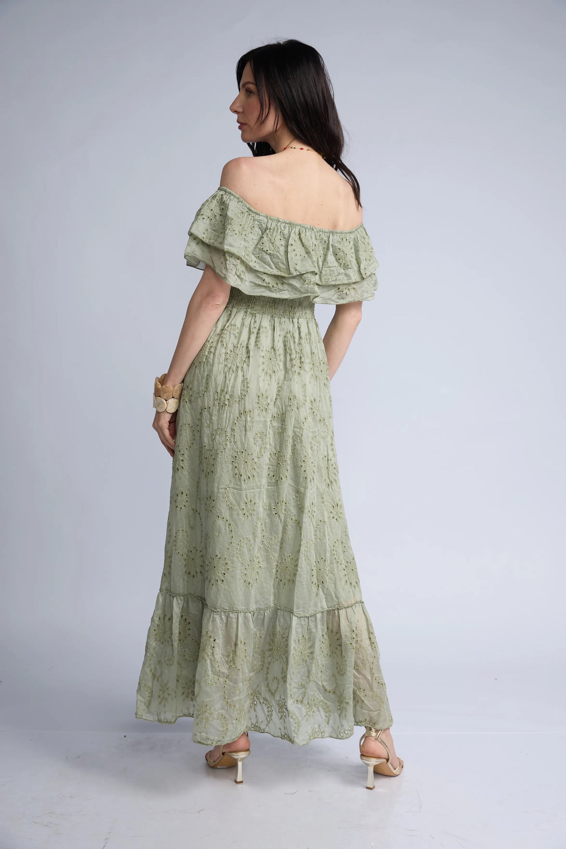 Vestido Broderie Flores