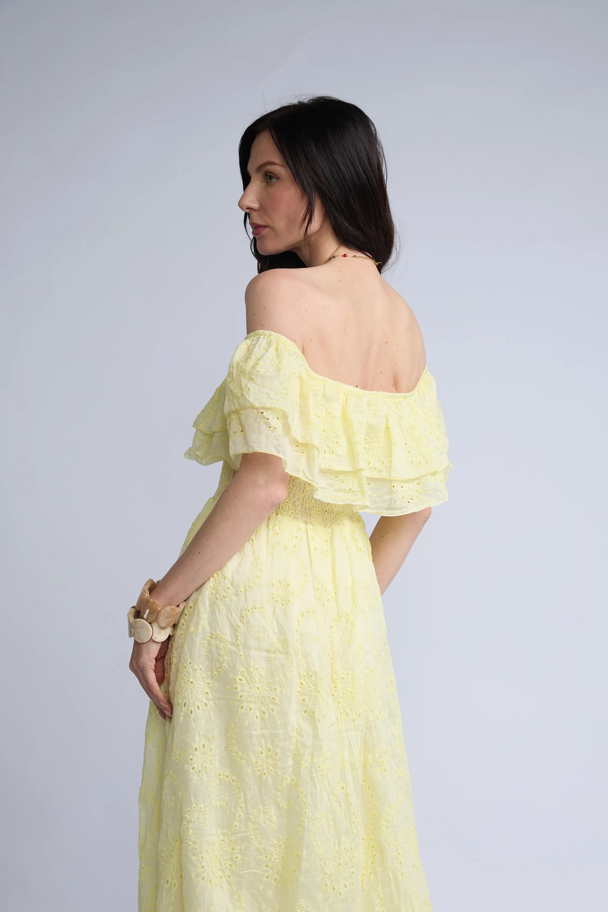 Vestido Broderie Flores