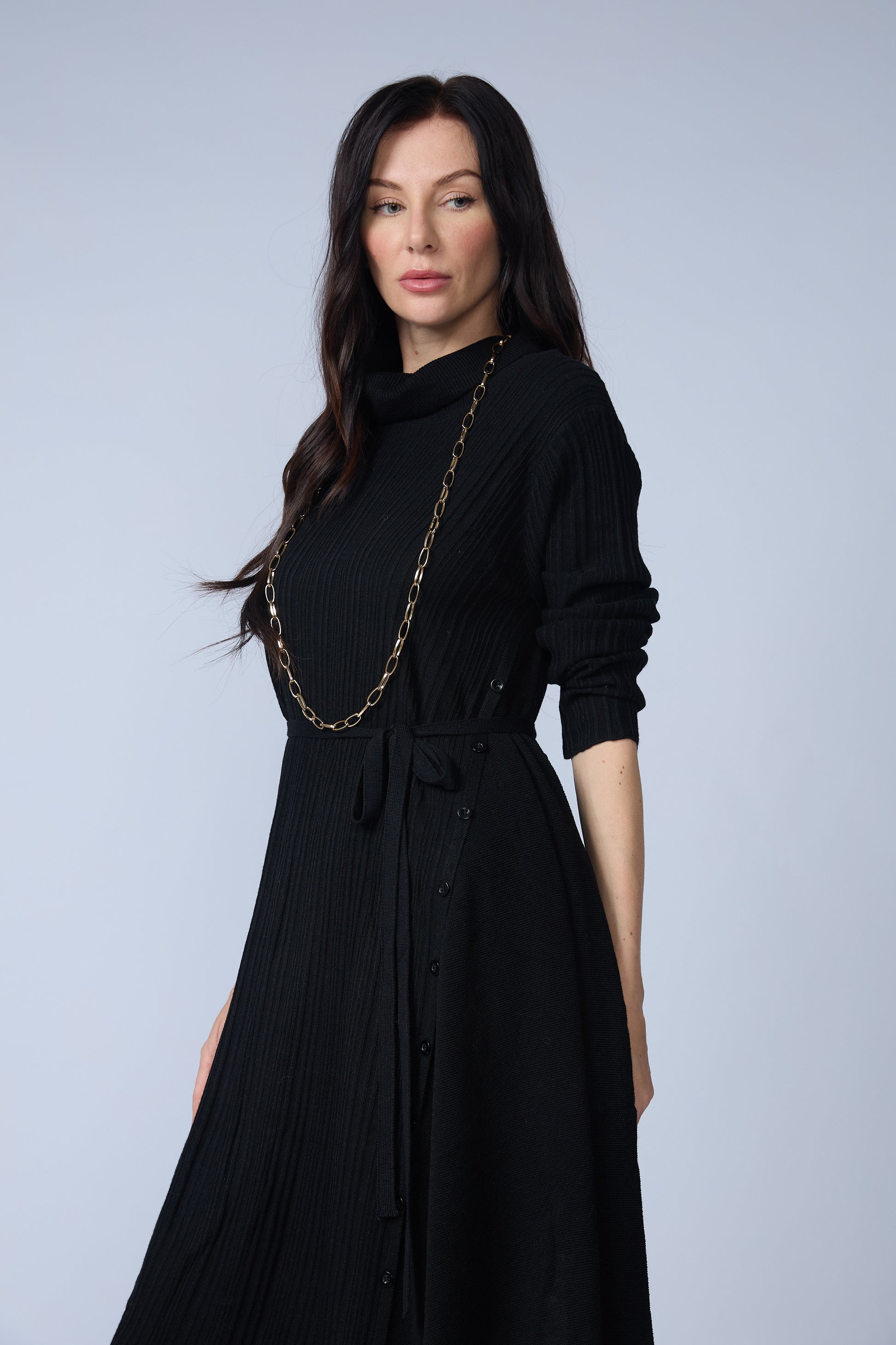 Vestido Punto A Botones