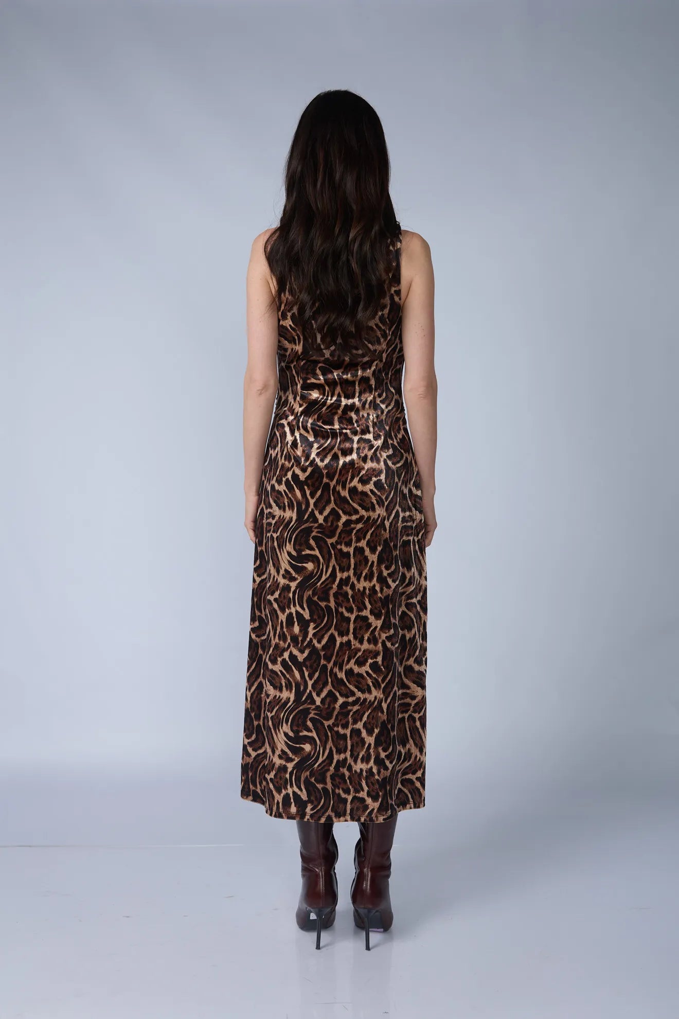 Vestido Terciopelo Animal Print
