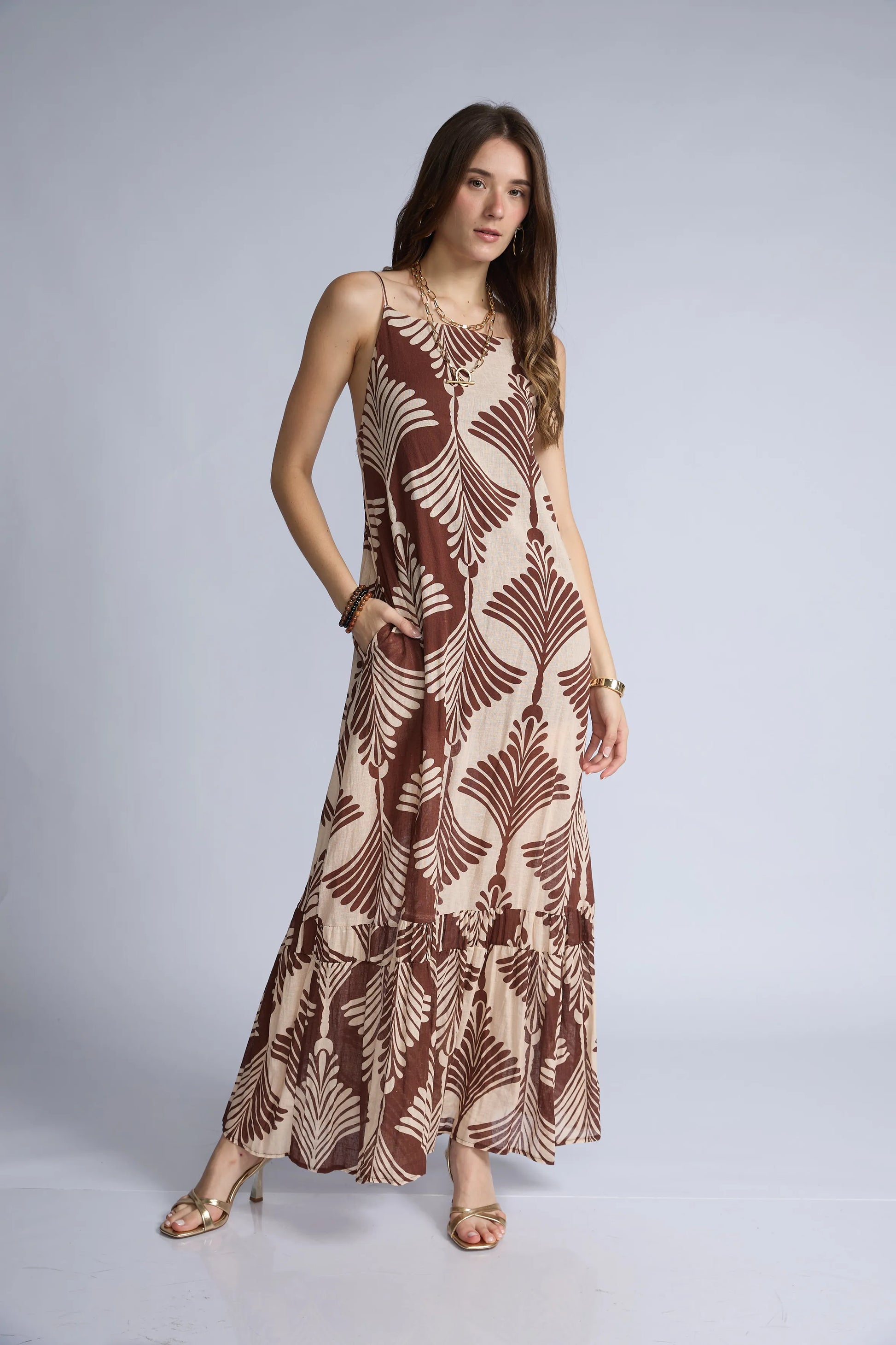 Vestido Estampado Tirantes