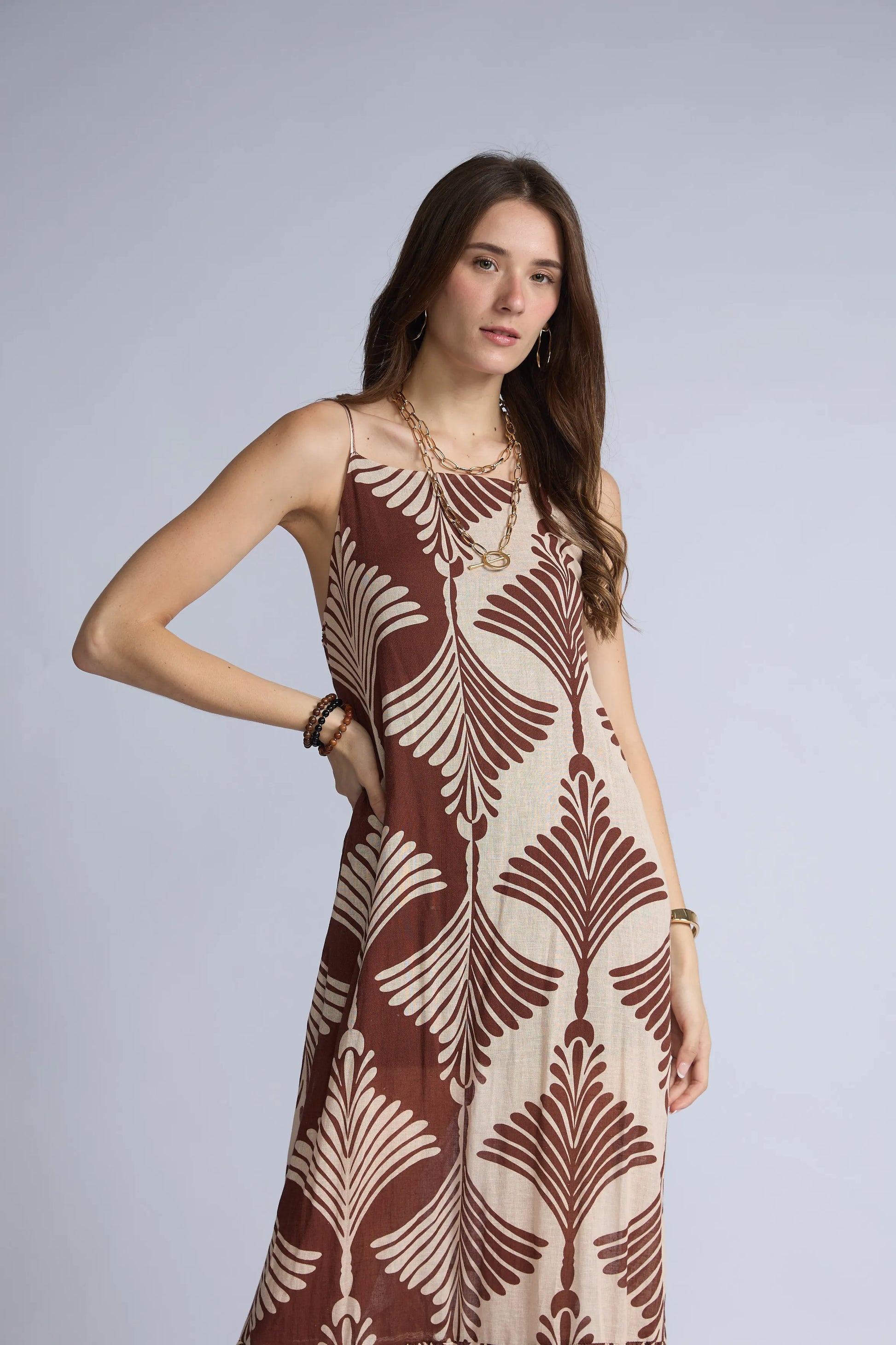 Vestido Estampado Tirantes