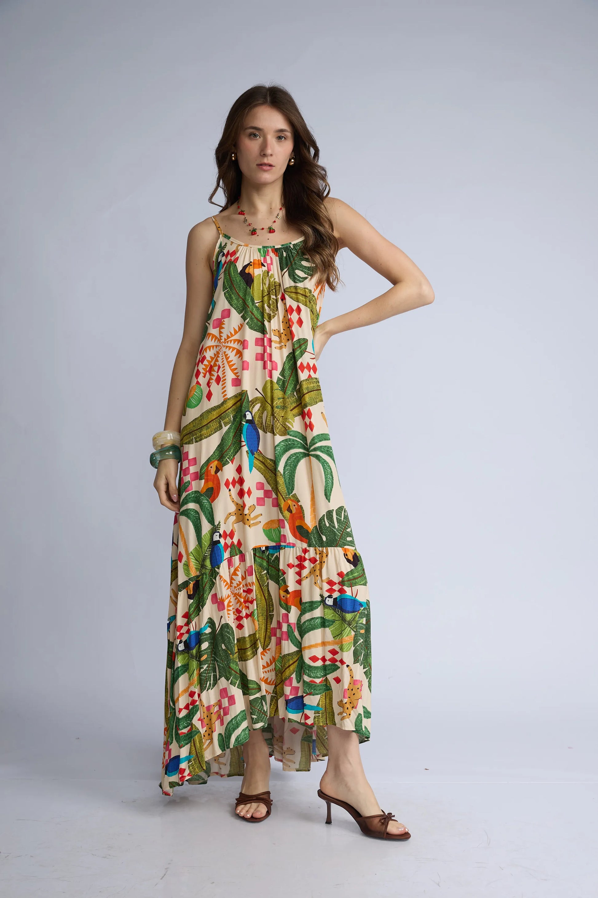 Vestido Tirantes Tropical