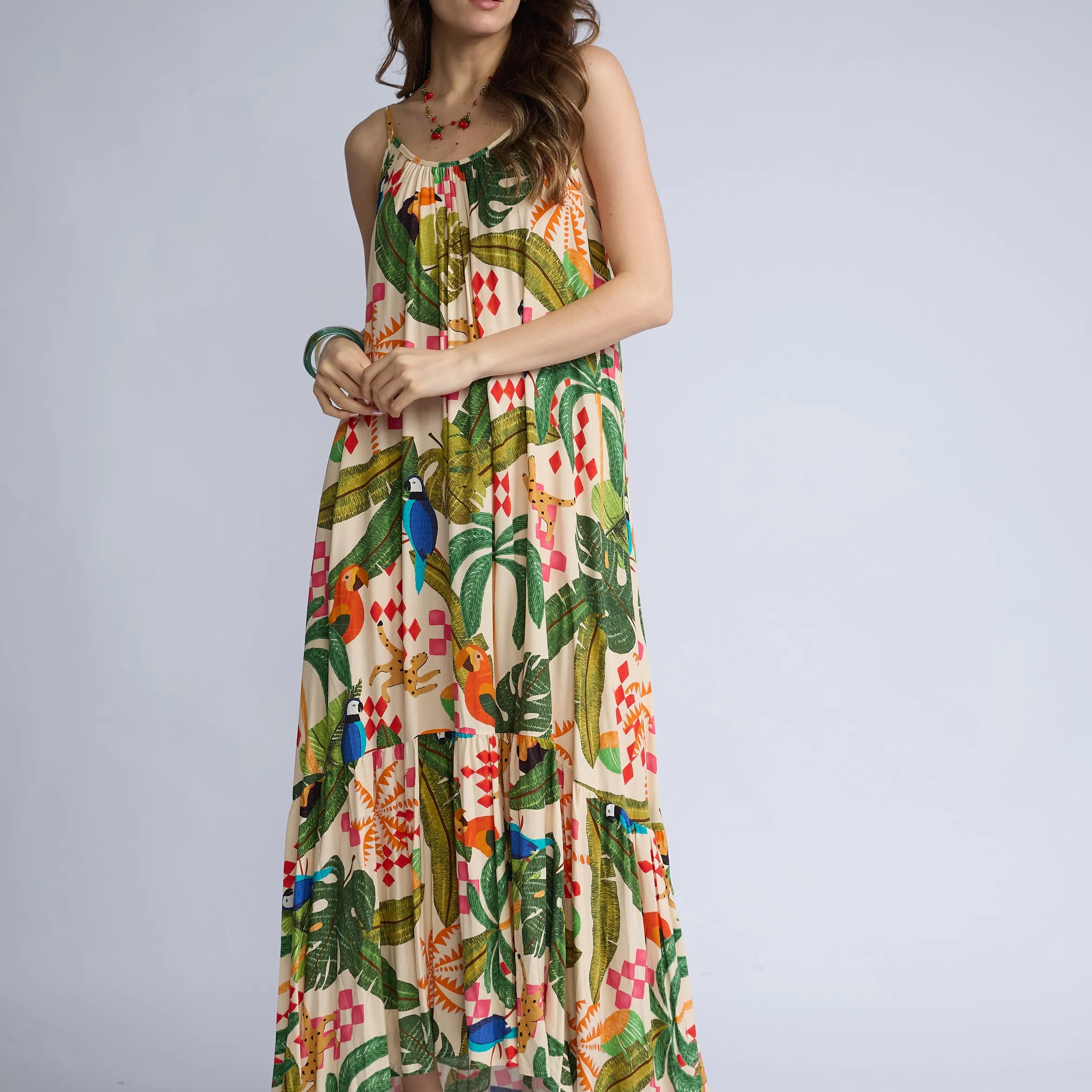 Vestido Tirantes Tropical