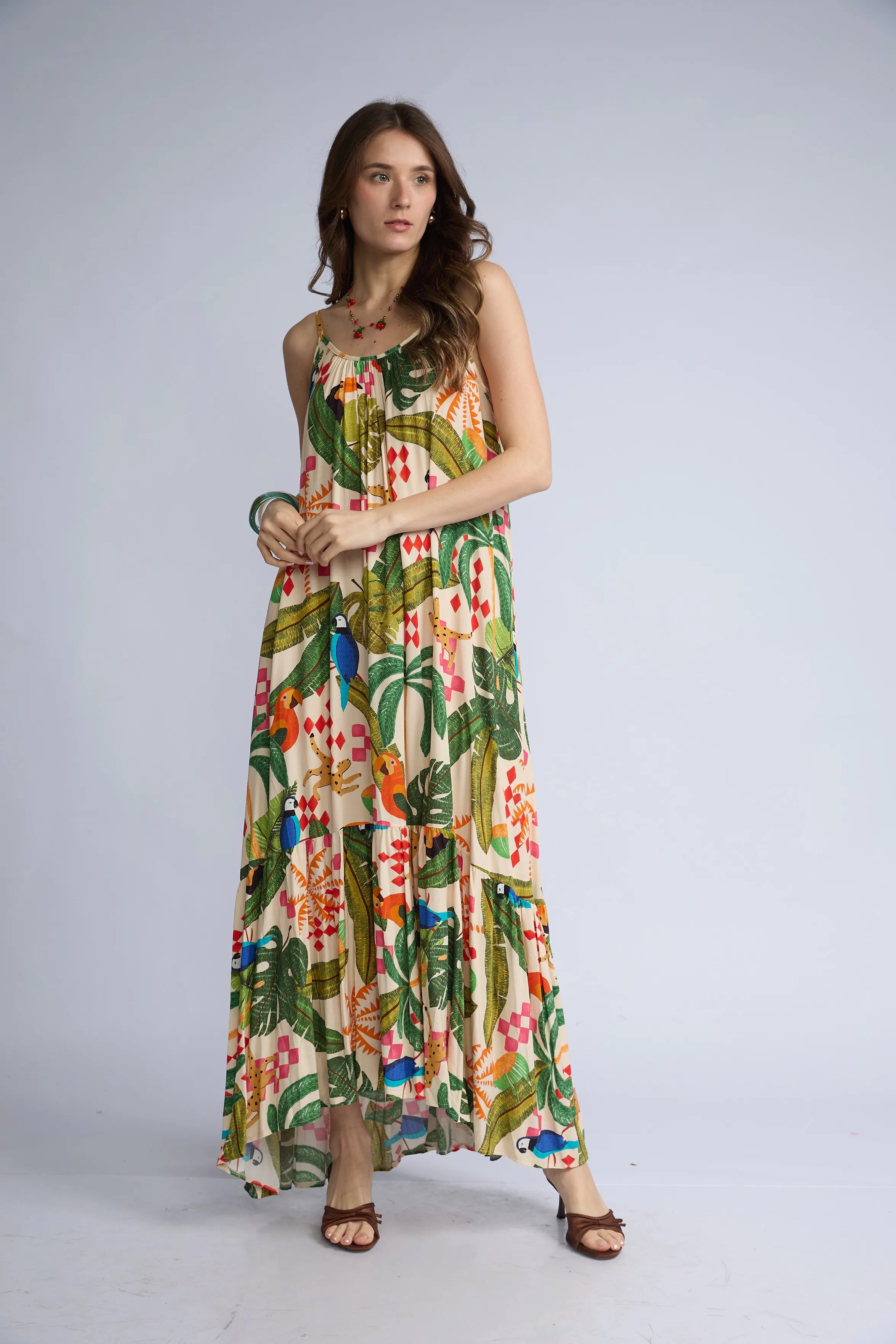 Vestido Tirantes Tropical