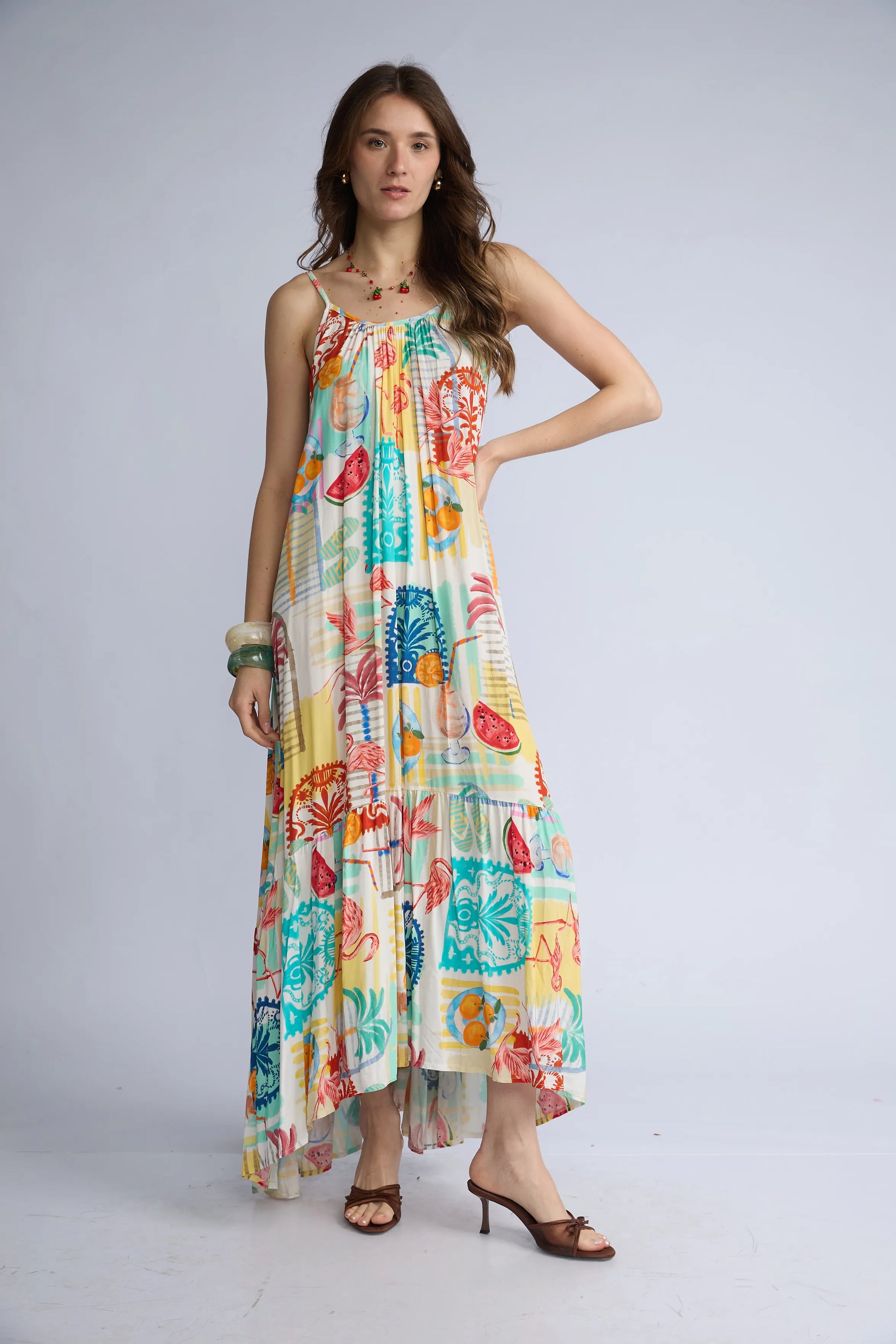 Vestido Tirantes Tropical