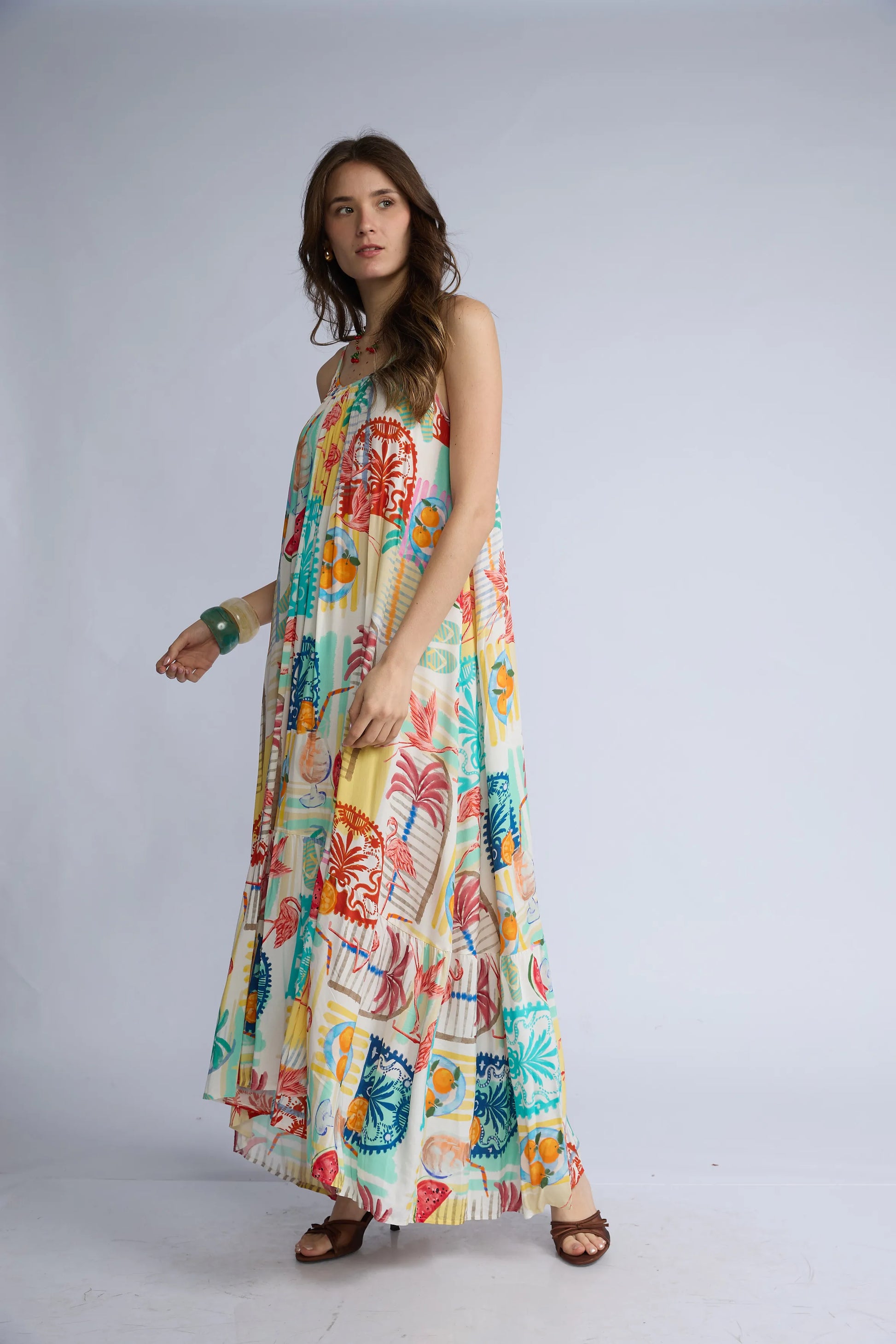 Vestido Tirantes Tropical