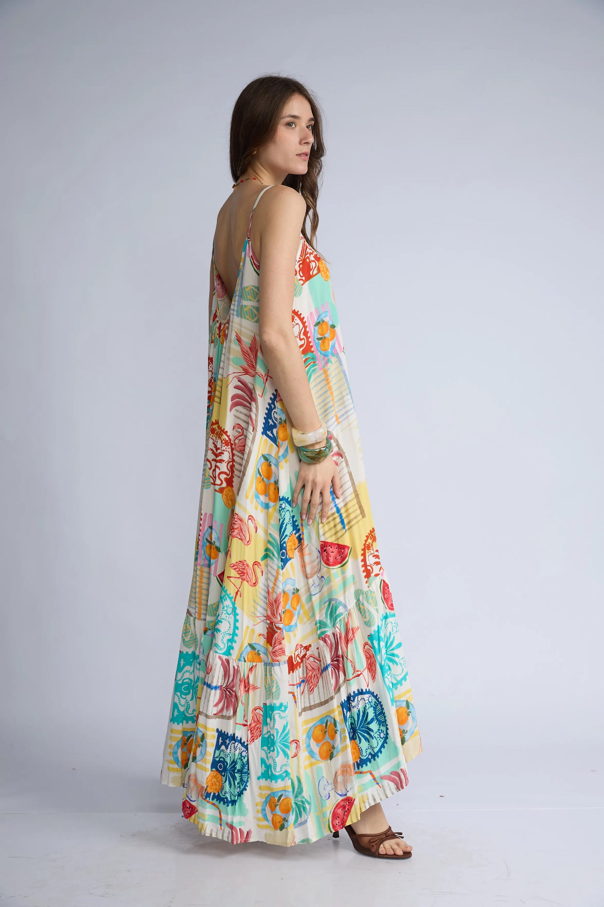 Vestido Tirantes Tropical