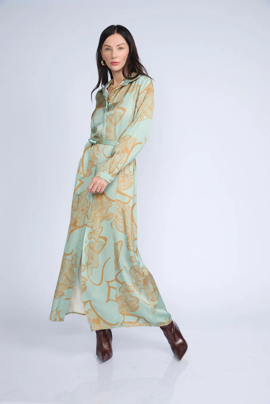 Vestido Camisero Seda