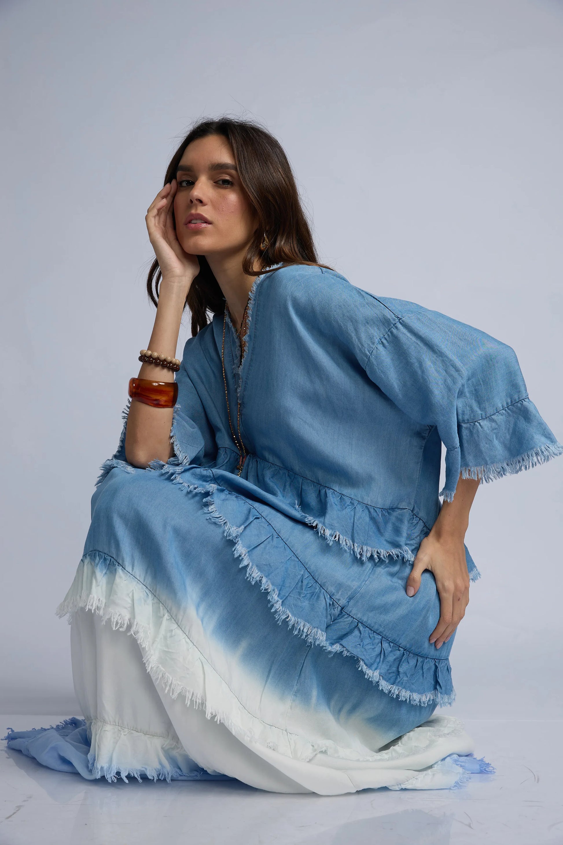 Vestido Denim Tiempos Desflecado