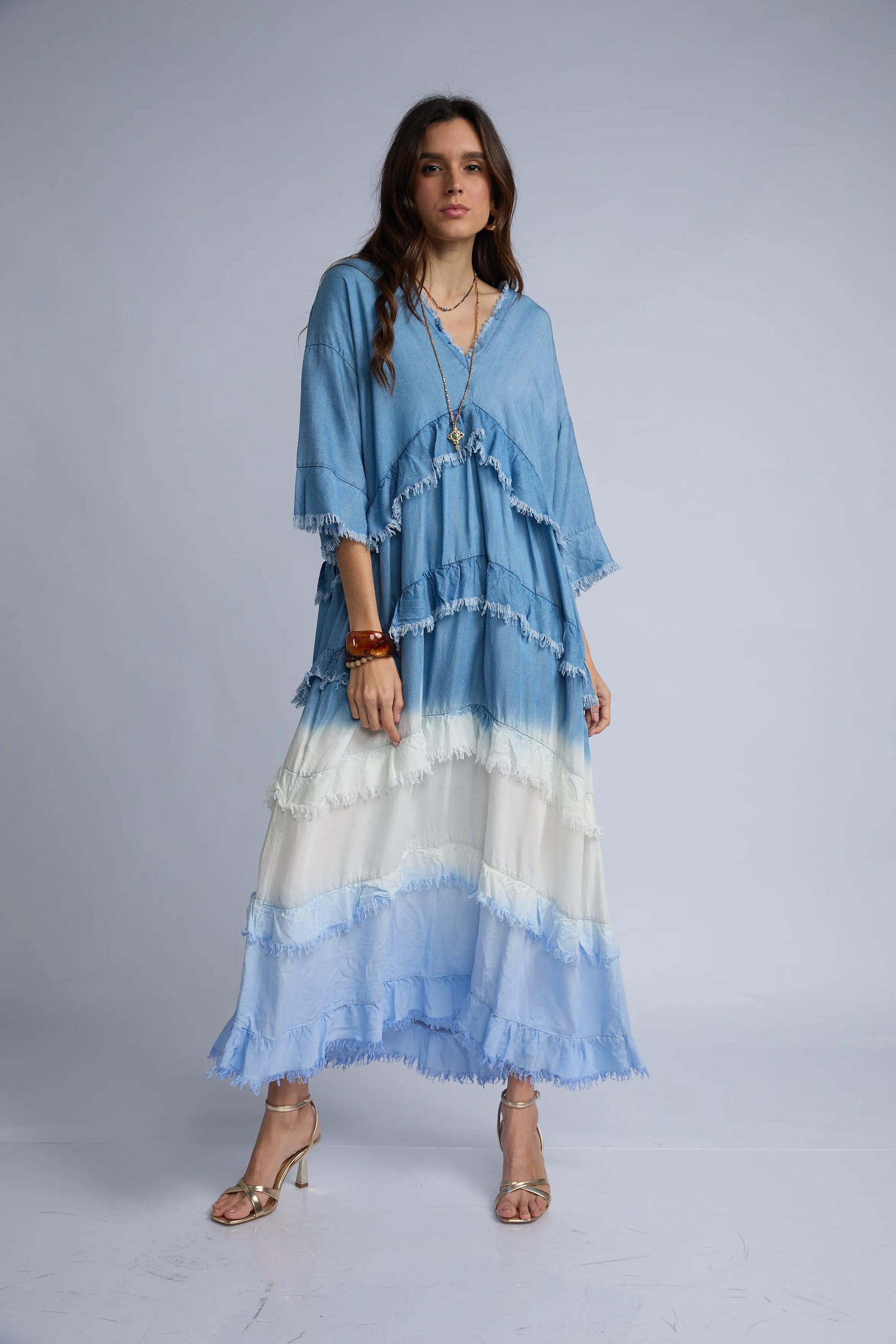 Vestido Denim Tiempos Desflecado