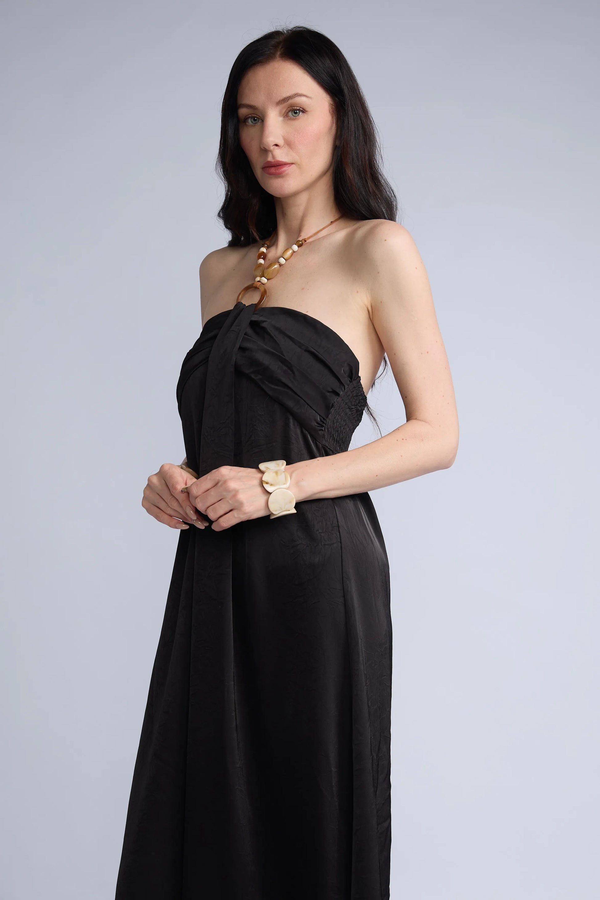 Vestido Halter Cuentas