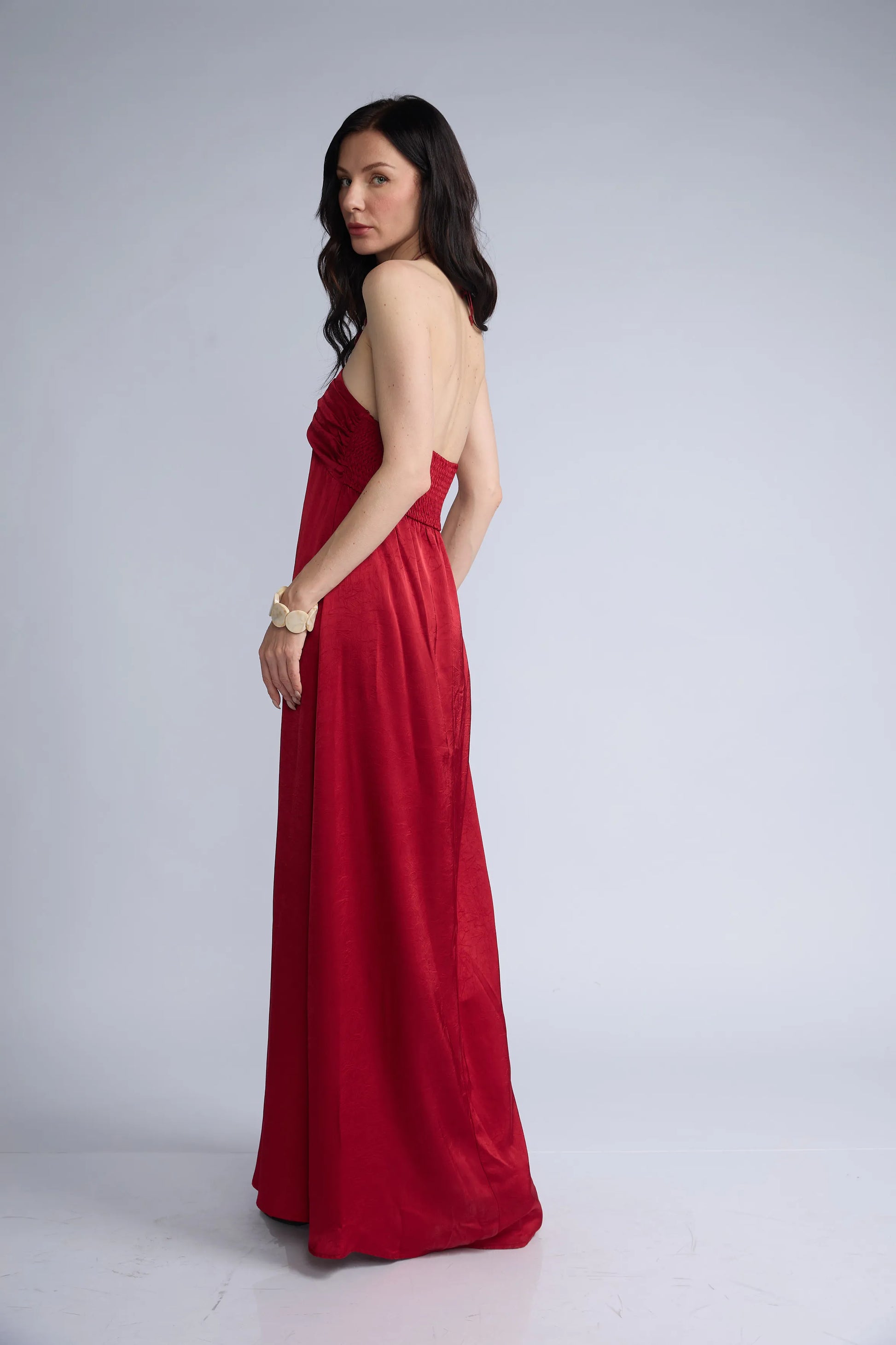 Vestido Halter Cuentas