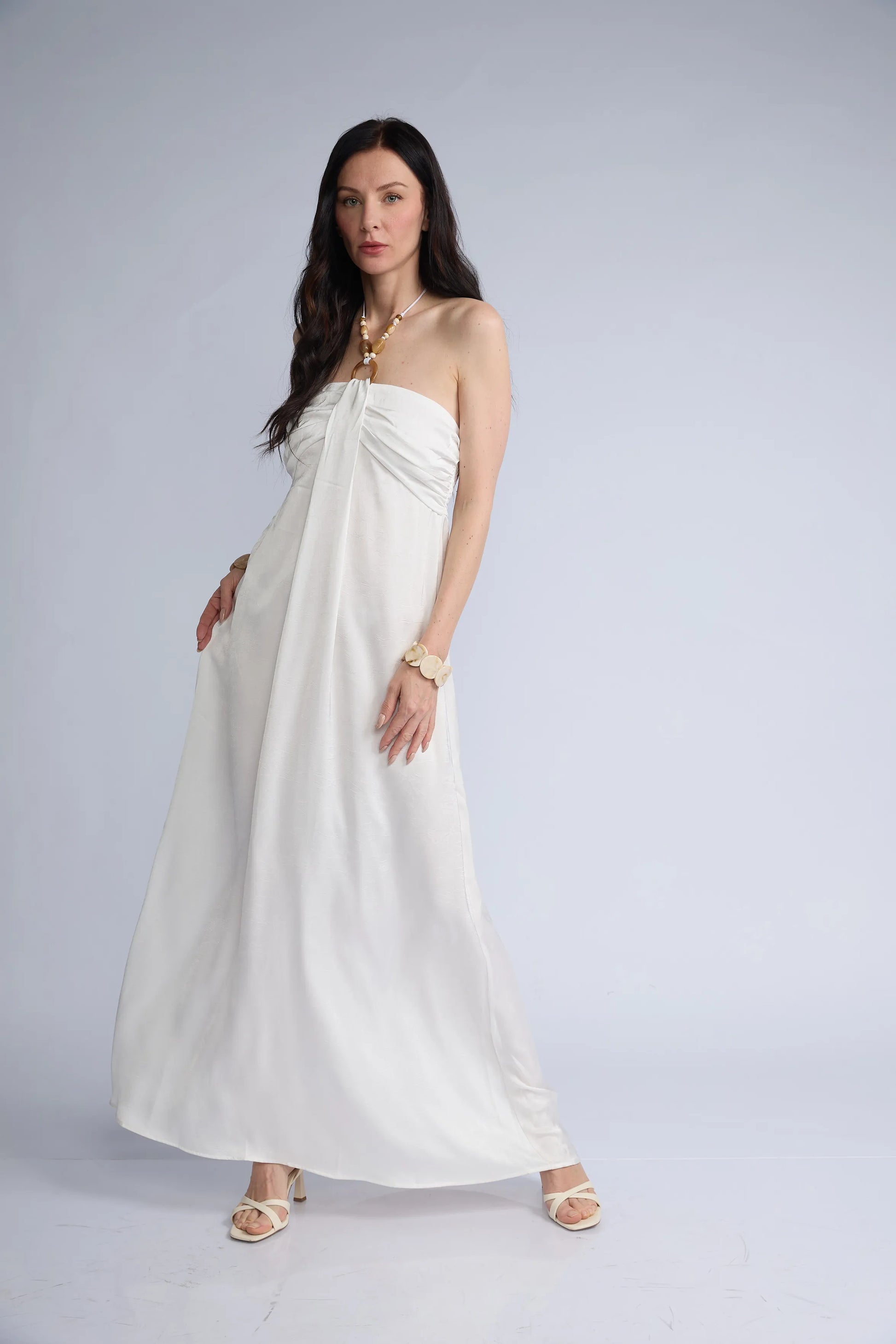 Vestido Halter Cuentas