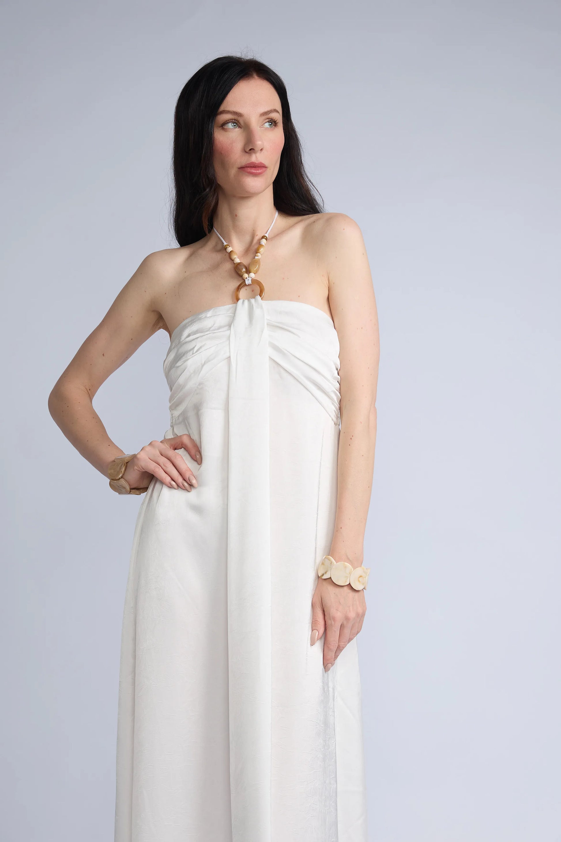 Vestido Halter Cuentas