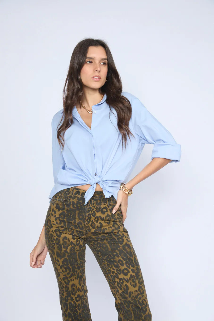Pantalón Flare Animal Print