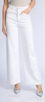 Pantalón recto brillos lateral